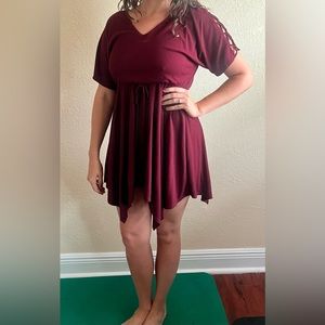 Cute Bailey Blue maroon dress